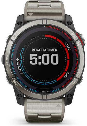Garmin Quatix 7X Solar Edition Titan 51mm Rezistent la apă Smartwatch (Gri)