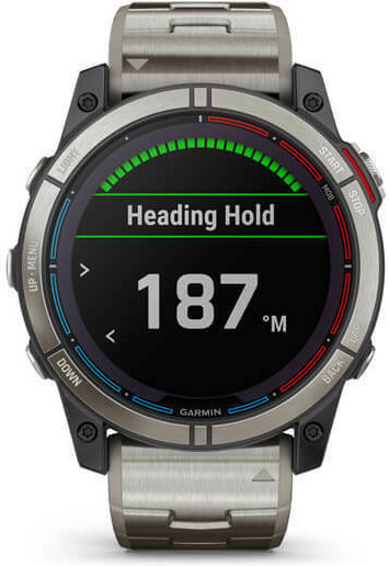 Garmin Quatix 7X Solar Edition Titan 51mm Rezistent la apă Smartwatch (Gri)