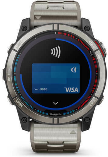 Garmin Quatix 7X Solar Edition Titan 51mm Rezistent la apă Smartwatch (Gri)