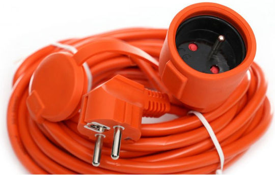 Kraft & Dele Cablu de prelungire cu role cu lungimea de 20m Diametru 3 x 1mm² Portocaliu