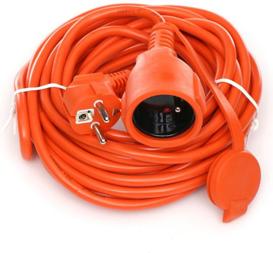 Kraft & Dele Cablu de prelungire cu role cu lungimea de 20m Diametru 3 x 1mm² Portocaliu