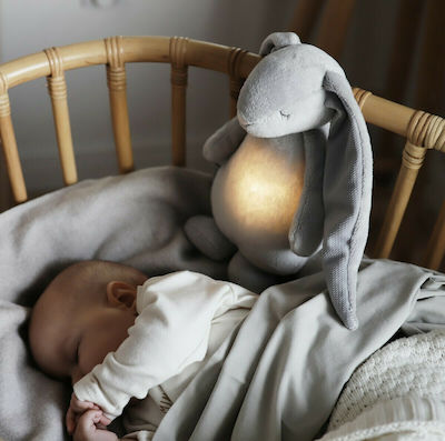 Moonie Sleep Toy Τhe Humming Bunny Cloud made of Fabric with Lights