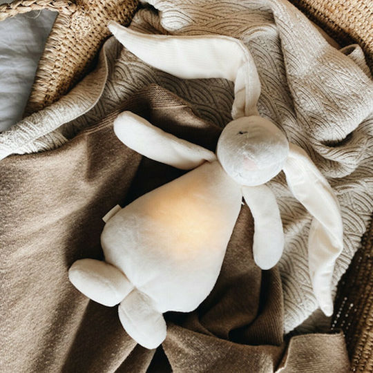 Moonie Παιχνίδι Ύπνου The Humming Bunny από Ύφασμα με Φως για Νεογέννητα