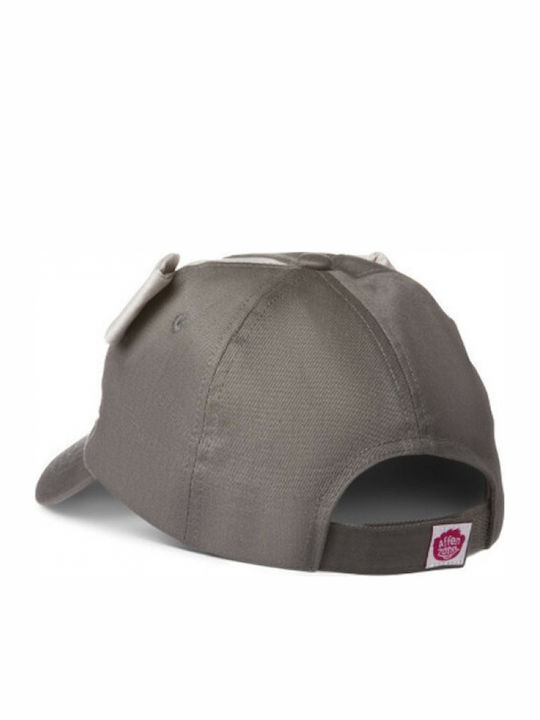 Affenzahn Kids' Hat Jockey Fabric Gray