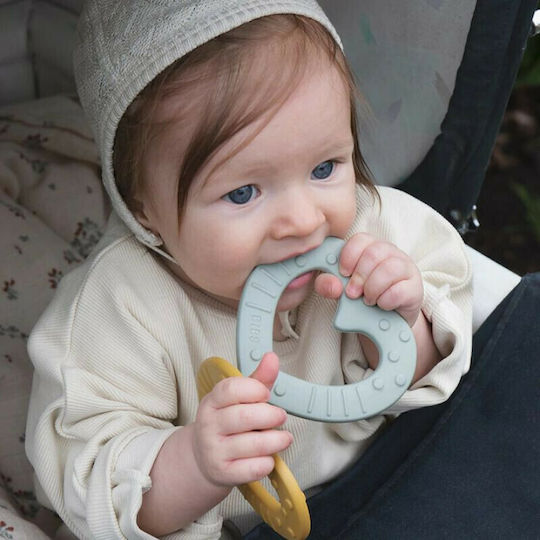 Bibs Bitie Heart Teething Ring made of Silicone for 2 m+