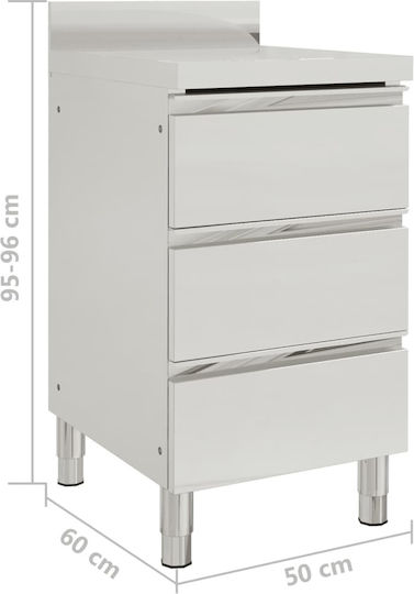 vidaXL Dulap de pregătire cu sertare 50x60x95cm