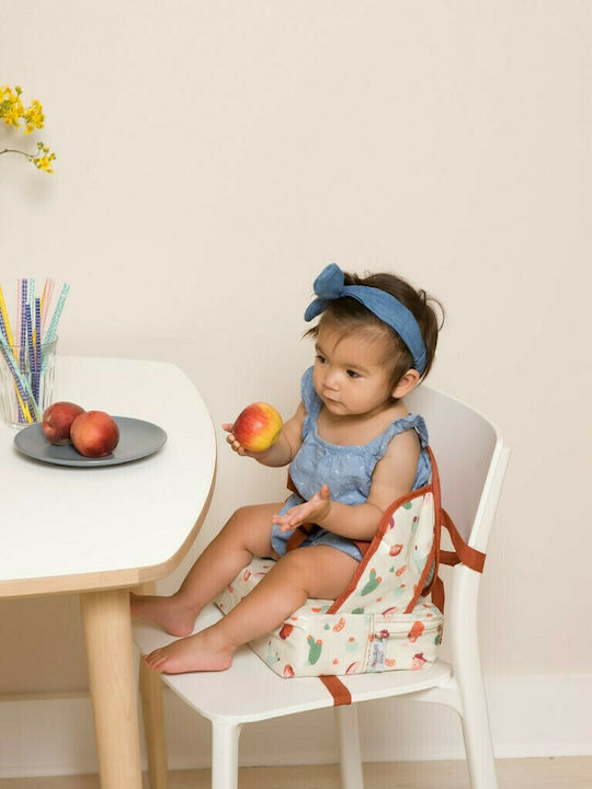 Baby to Love Portable Fabric Booster Seat for Chair Easy Up Booster Cactus Garden