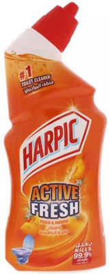 Harpic Active Fresh Gel Καθαρισμού Λεκάνης με Άρωμα Ροδάκινο 750ml