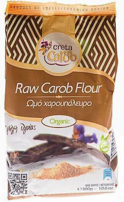 Creta Carob Organic Product Flour from Carob Raw 300gr