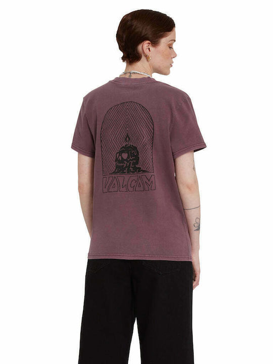 Volcom Volchedelic Women's T-shirt Eggplant