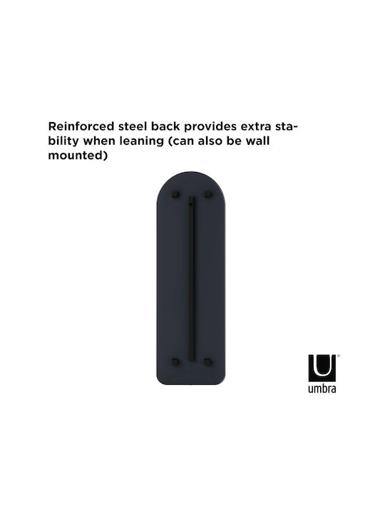 Umbra Hubba Titanium Огледало на пода Дъговидно с Алуминиев Металик Рамка 158x51см