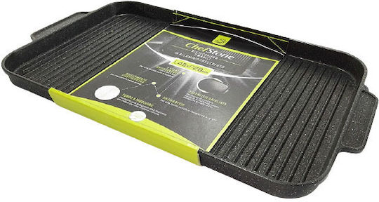 General Trade Non-stick Gusto Casa Non-Stick Baking Plate with Aluminum Grill Surface 45x28x3cm