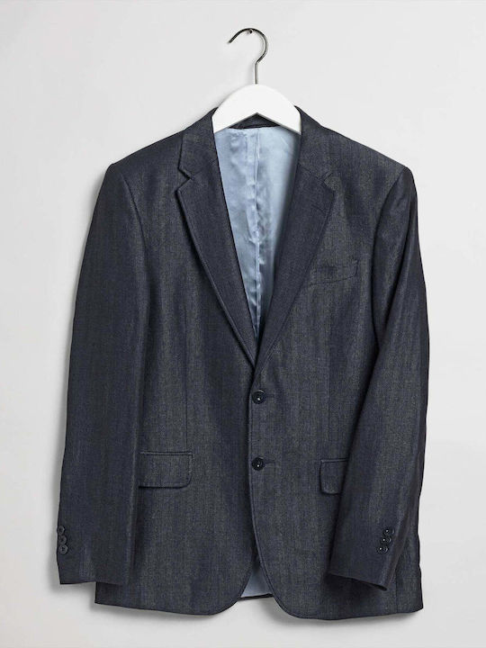 Men's Winter Suit Jacket Regular Fit Blue