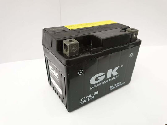 GK Inchis Baterie Motocicleta cu Capacitatea 3Ah