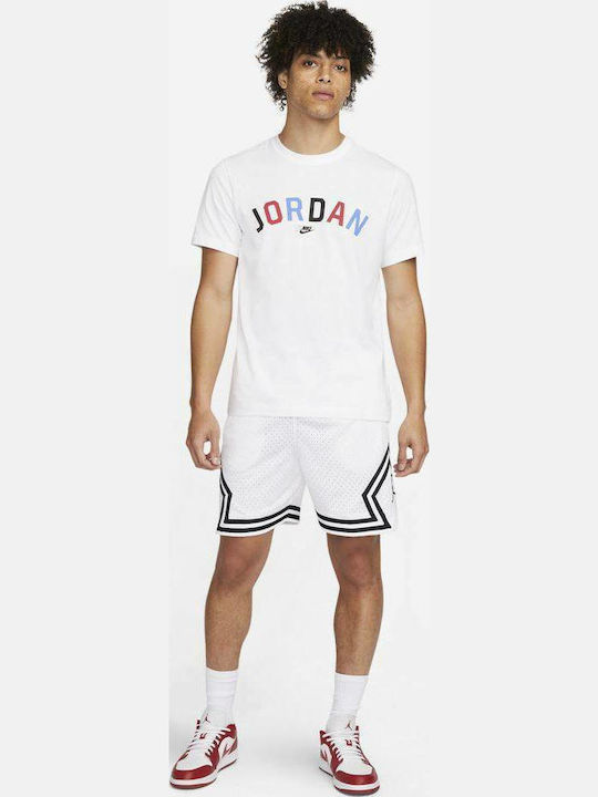 Bermudă Sportivă de Bărbați Dri-Fit Albă