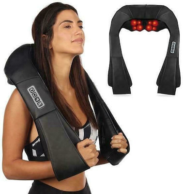 CTK-CHM-8088 Black Massage Device Shiatsu for the Neck with Infrared Heat Black