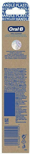 Oral-B Pro Expert 80% Recycled Plastic Handle Periuță de dinți Mediu Alb/albastru