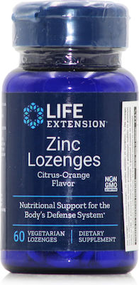 Life Extension Zinc Lozenges 24mg 60 pastiluțe