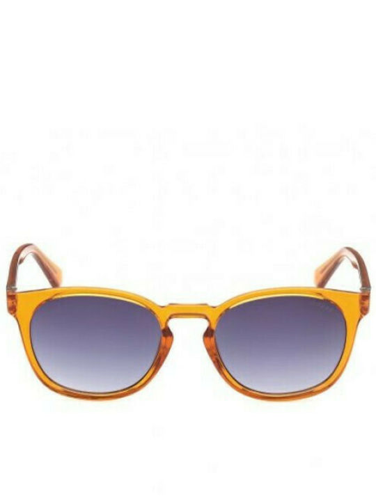 Guess Sunglasses with Orange Plastic Frame and Blue Gradient Lens GU00045 44W