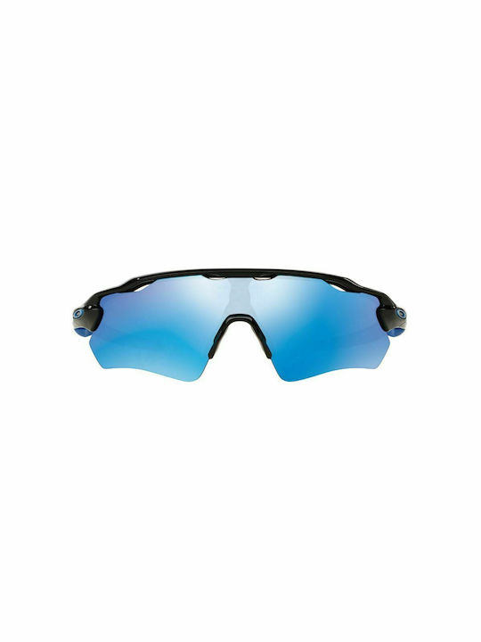 Oakley Radar Ev Path Team Colors Ανδρικά Γυαλιά Ηλίου με Μαύρο Κοκκάλινο Σκελετό και Μπλε Καθρέφτη Φακό OO9208-20