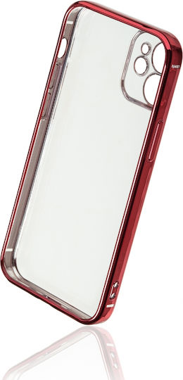 Naxius Plating Back Cover Silicone Red (iPhone 12 mini)