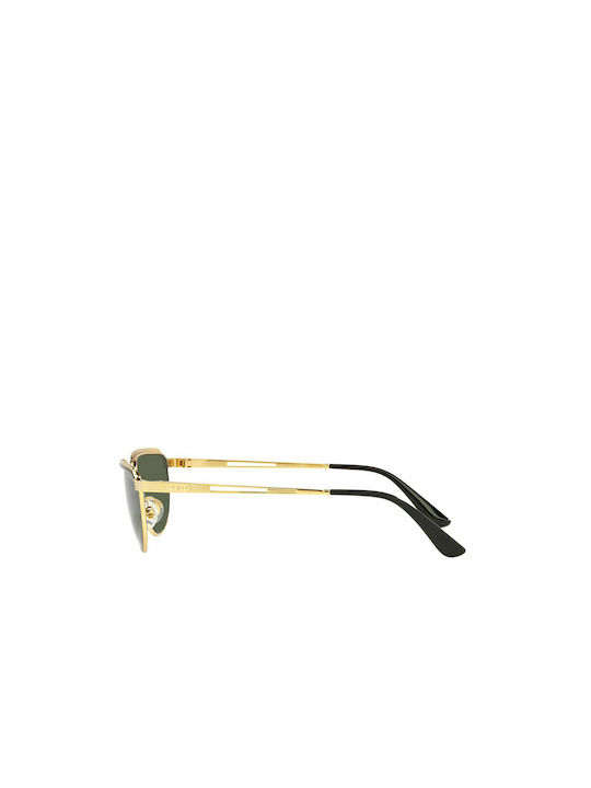 Vogue Women's Sunglasses with Gold Metallic Frame and Green Lens VO4235S 917/71