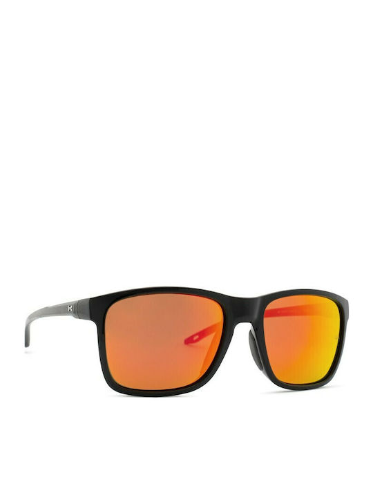 Under Armour Unisex Sunglasses with Black Plastic Frame and Orange Mirror Lens UA 7002/S 003/UZ