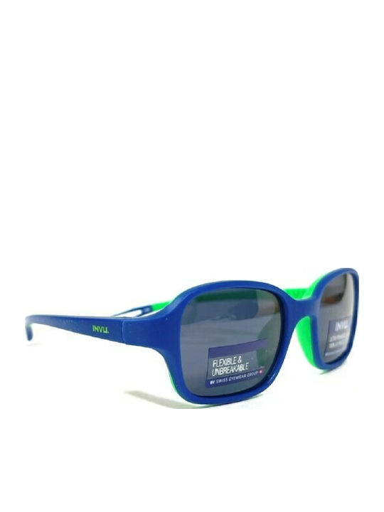 Invu Παιδικά Γυαλιά Ηλίου με Polarized Φακό Μπλε