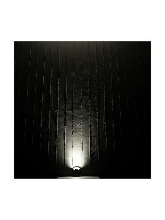 GloboStar Stepluna Outdoor Floor Lamp LED Wall Washer 3W with Natural White Light IP65 Black