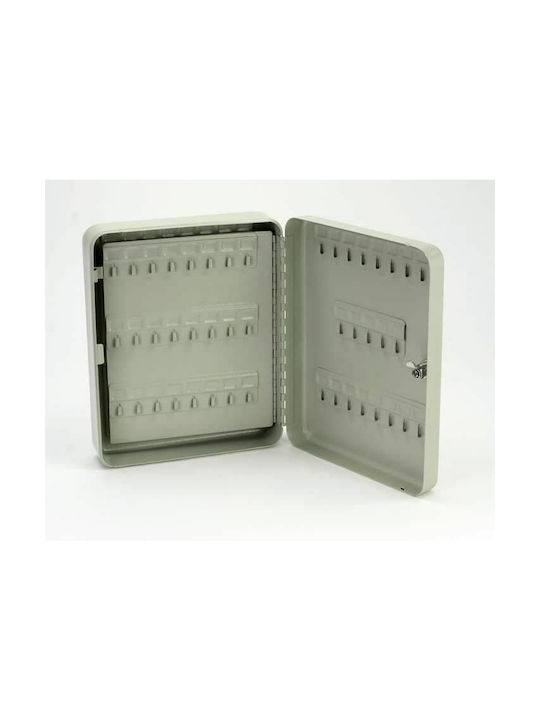 Arte Agățătoare Chei De Perete Metalică 93 Compartimente Cu Încuietoare 24x8x30cm
