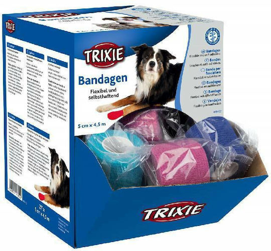 Trixie Vet Flex Επίδεσμος για Καθαρισμό Σώματος Σκύλου Μπλε 5x5cm