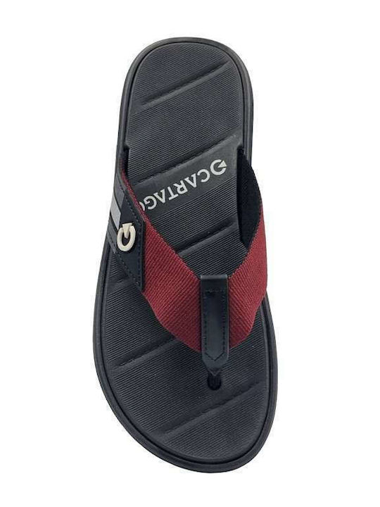 Men's Flip Flops Burgundy