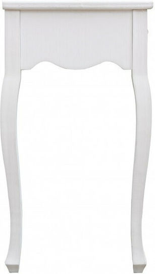 Blanc Konsole Holz Weiß L80xB40xH75cm