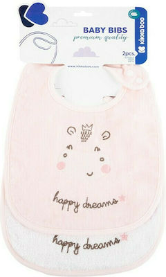 Kikka Boo Hippo Dreams Bib from 100% Cotton with Button Multicolored 2pcs