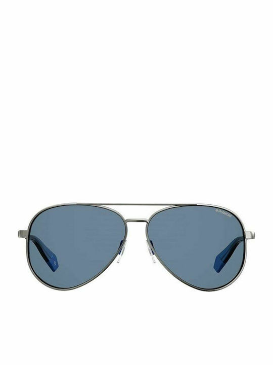 Polaroid Bărbătești Ochelari de soare cu Argintiu Cadru și Albastru Lentilă PLD 6069/S/X V84/C3