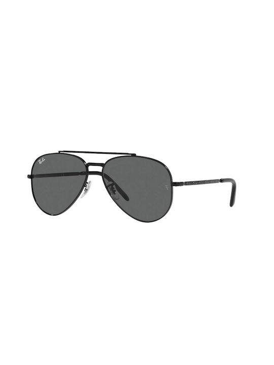 Ray Ban Aviator Sunglasses with Black Metal Frame and Black Lens RB3625 002/B1