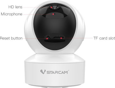 Vstarcam CS49 IP Κάμερα Παρακολούθησης Wi-Fi 3MP Full HD+ με Αμφίδρομη Επικοινωνία CS49