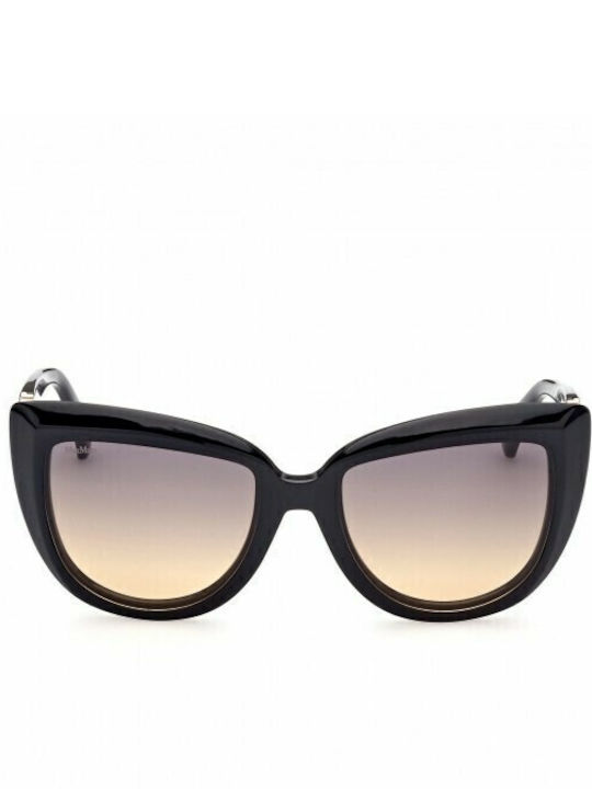 Max Mara Emme 6 Sunglasses Μαύρα with Acetate Frame & Brown Lens Max Mara Emme 6 Sunglasses Μαύρα with Acetate Frame & Brown Lens