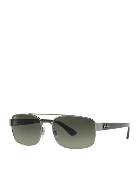 Ray Ban Sunglasses Silver with Metal Frame & Black Lens