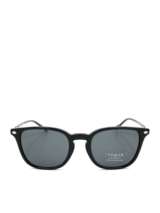 Vogue Unisex Sunglasses With Black Horn-Rimmed Frame And Grey Lens VO5431S W44/87
