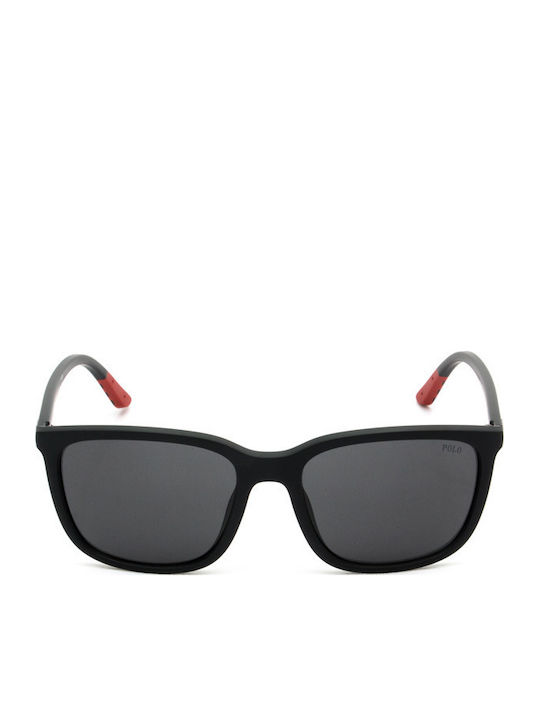 Ralph Lauren Men's Sunglasses with Black Plastic Frame and Black Lens PH4185U 537587
