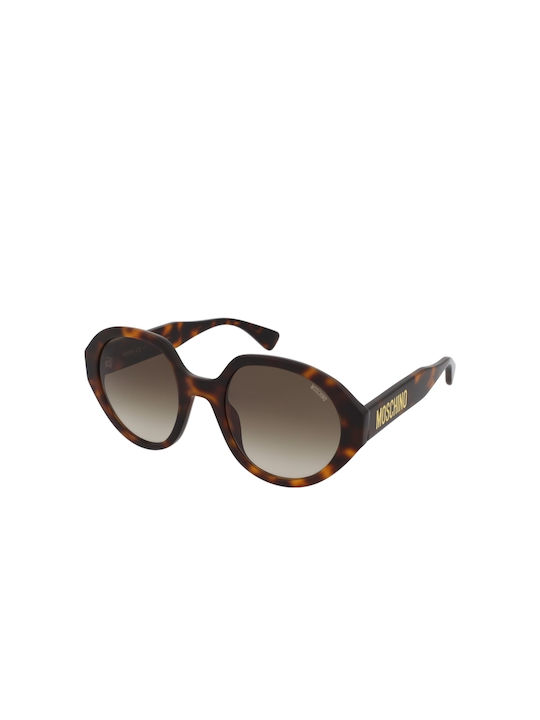 Moschino Women's Sunglasses with Brown Tartaruga Acetate Frame and Brown Gradient Lenses MOS126/S 05L/9K