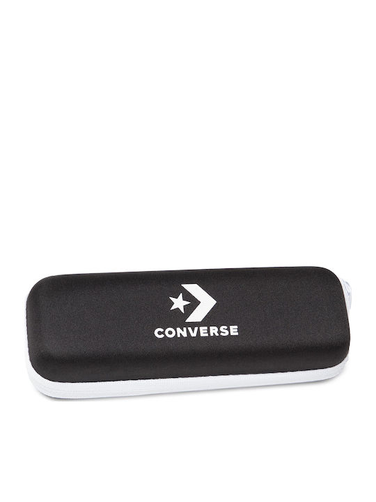 Converse Chuck Unisex Sunglasses with White Plastic Frame and Black Lens CV505S-100