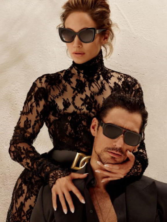 Dolce & Gabbana Мъжки Слънчеви Очила с Черна Пластмасова Рамка и Сиви Стъкла DG4403 501/87