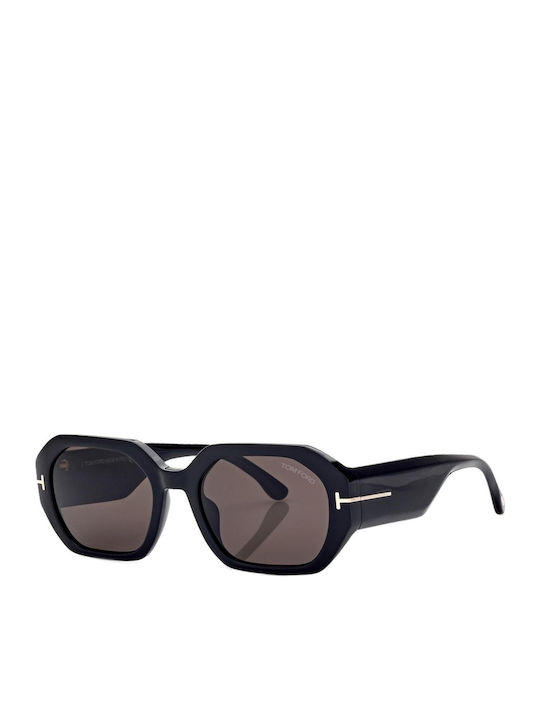 Tom Ford Unisex Γυαλιά Ηλίου με Μαύρο Κοκκάλινο Σκελετό και Γκρι Ντεγκραντέ Φακό FT0917 01A