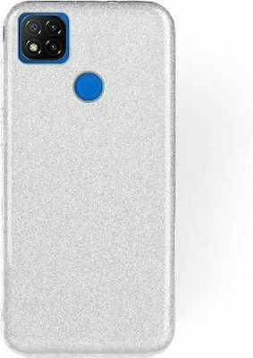 Forcell Shining Silicone Back Cover Silver (Redmi 9C)