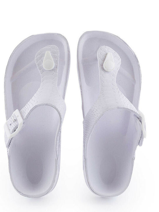 2288-0179 Women's Flip Flops White