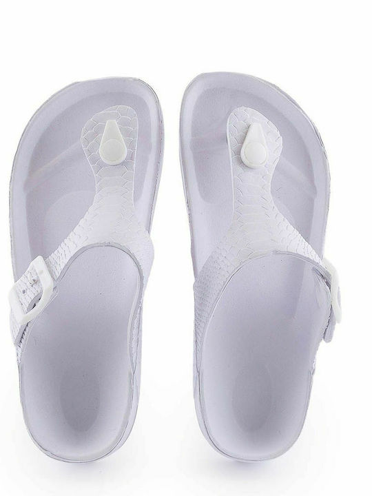 2288-0179 Women's Flip Flops White