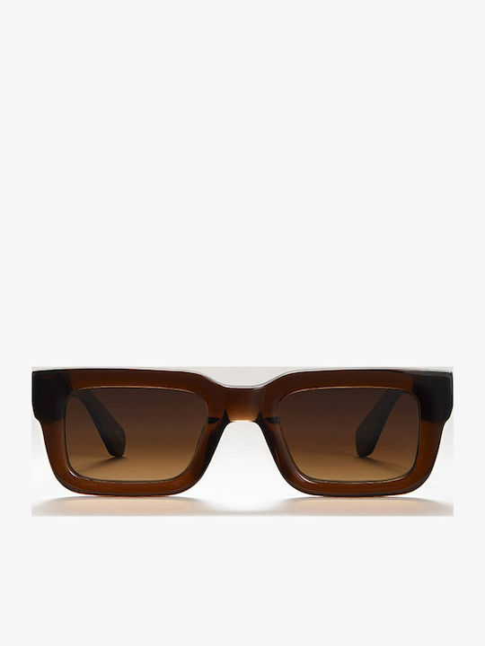 Chimi 05 Unisex Sunglasses with Brown Plastic Frame and Brown Gradient Polarized Lens