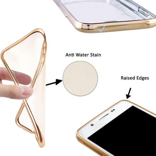 Volte-Tel Electroplating Back Cover Σιλικόνης Χρυσό (Huawei P20 Lite)